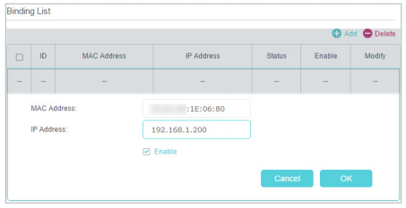 Bind unconnected device.