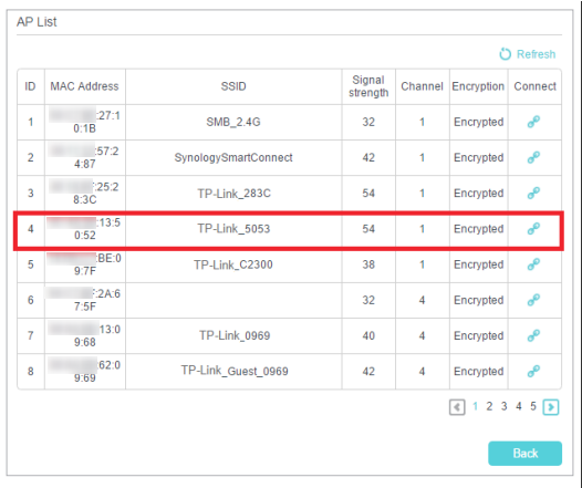 Choose root AP from list.