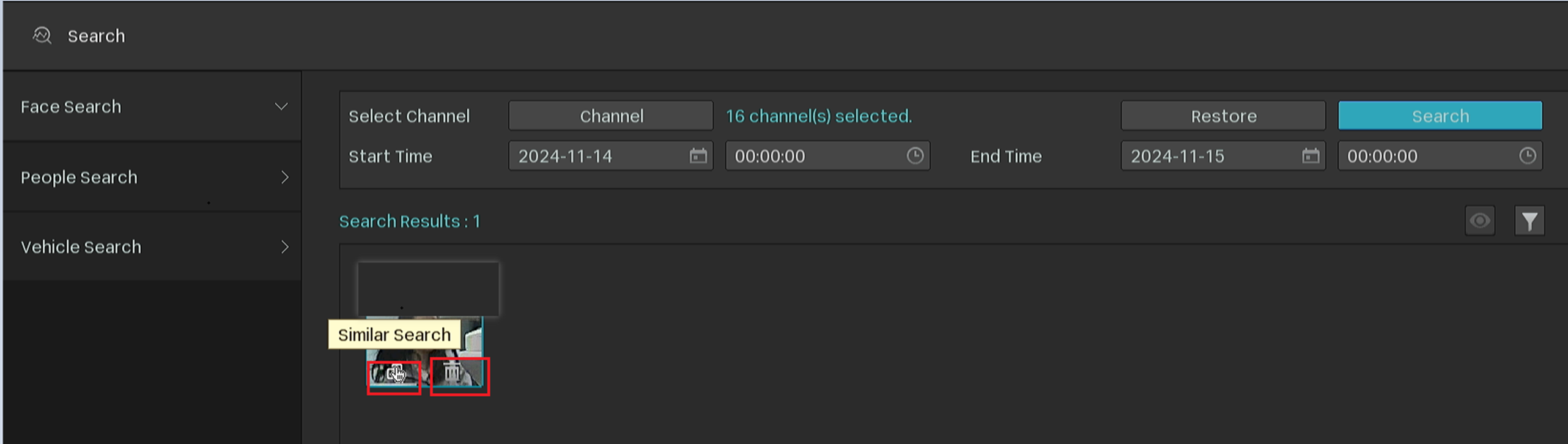 Alt text: Page to edit face capture.