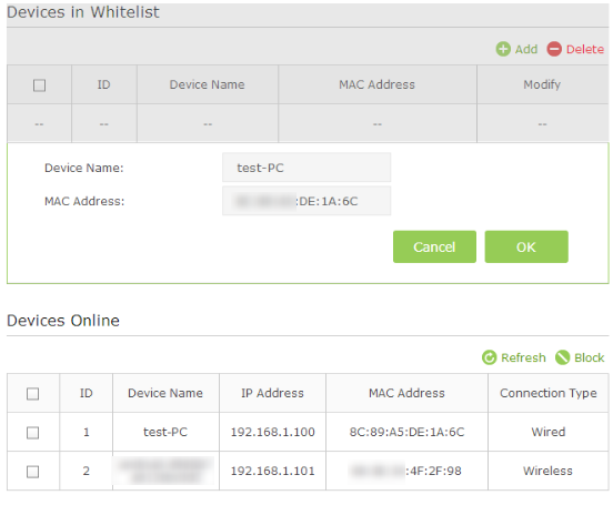Add device into Whitelist.
