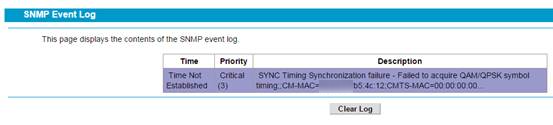 SNMP Event Log.
