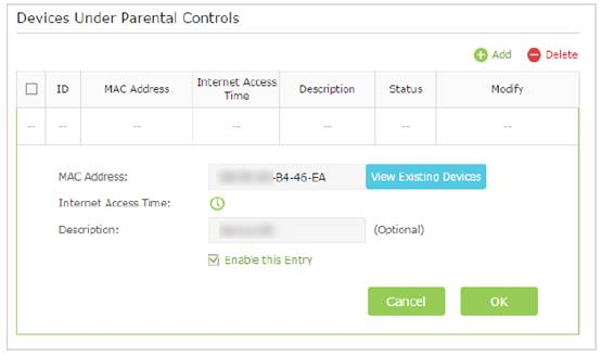 Click Enable this entry.