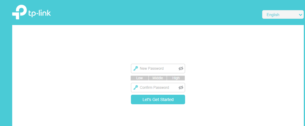 Login page.