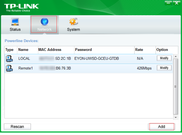 "Network" tab.