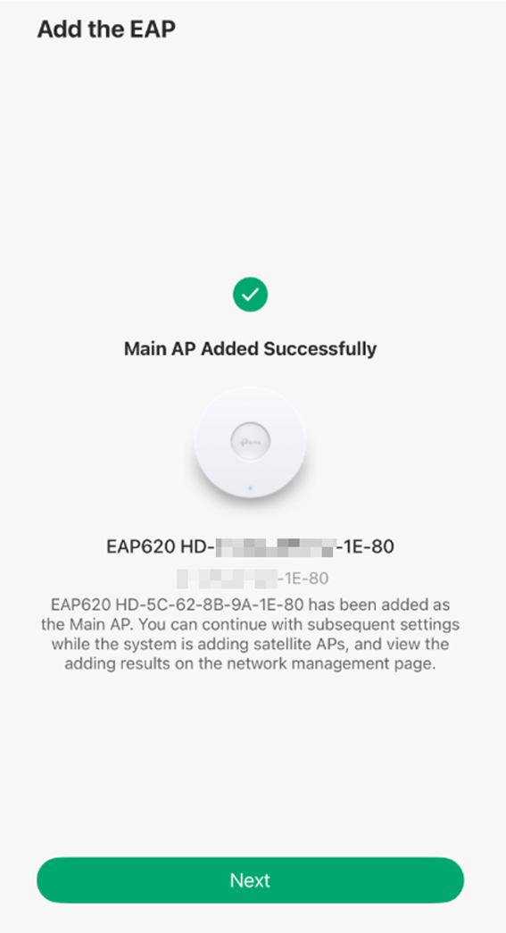 Main AP added.