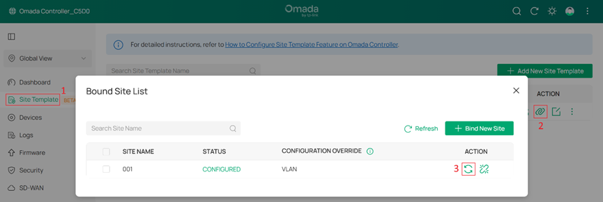 Restoring configuration via Re-Apply.
