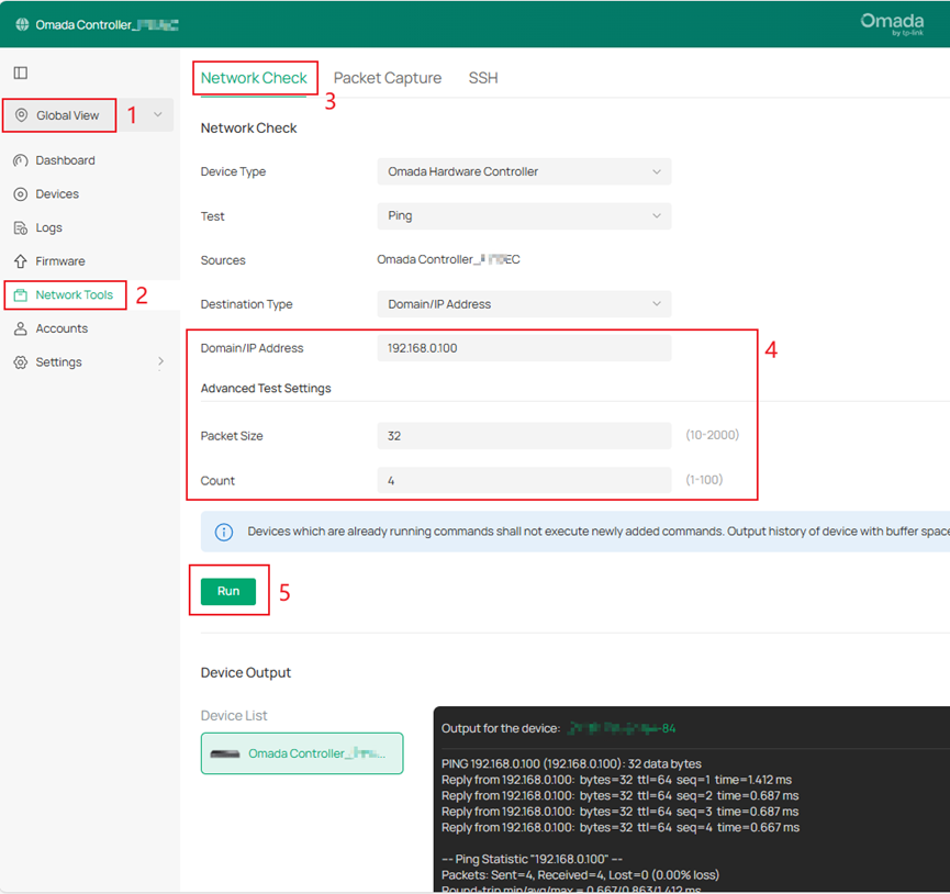 Show path of how to discover Omada device through hardware controller.