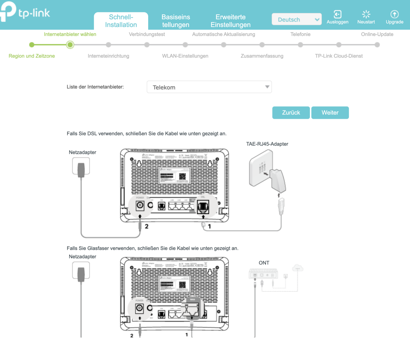 ISP-Liste für VX231v