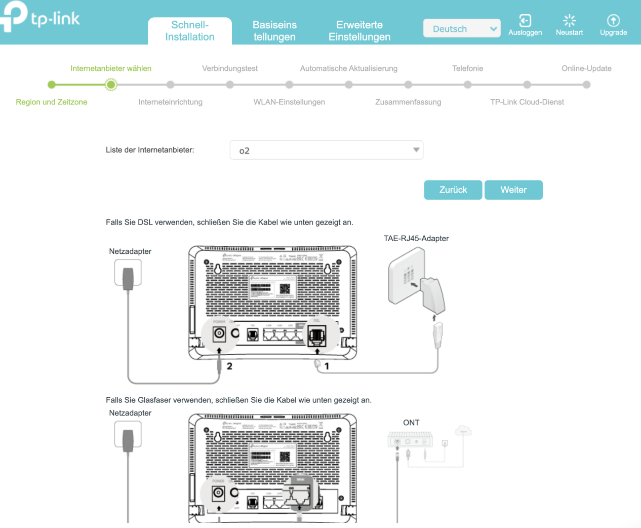 ISP-Liste für VX800v