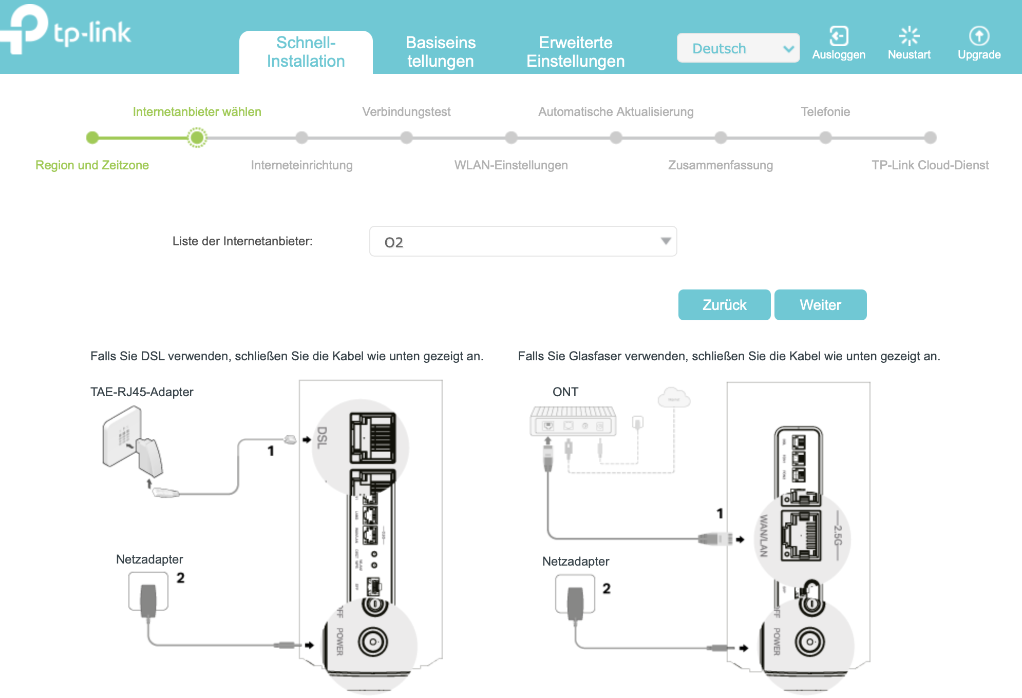 ISP-Liste für VX800v