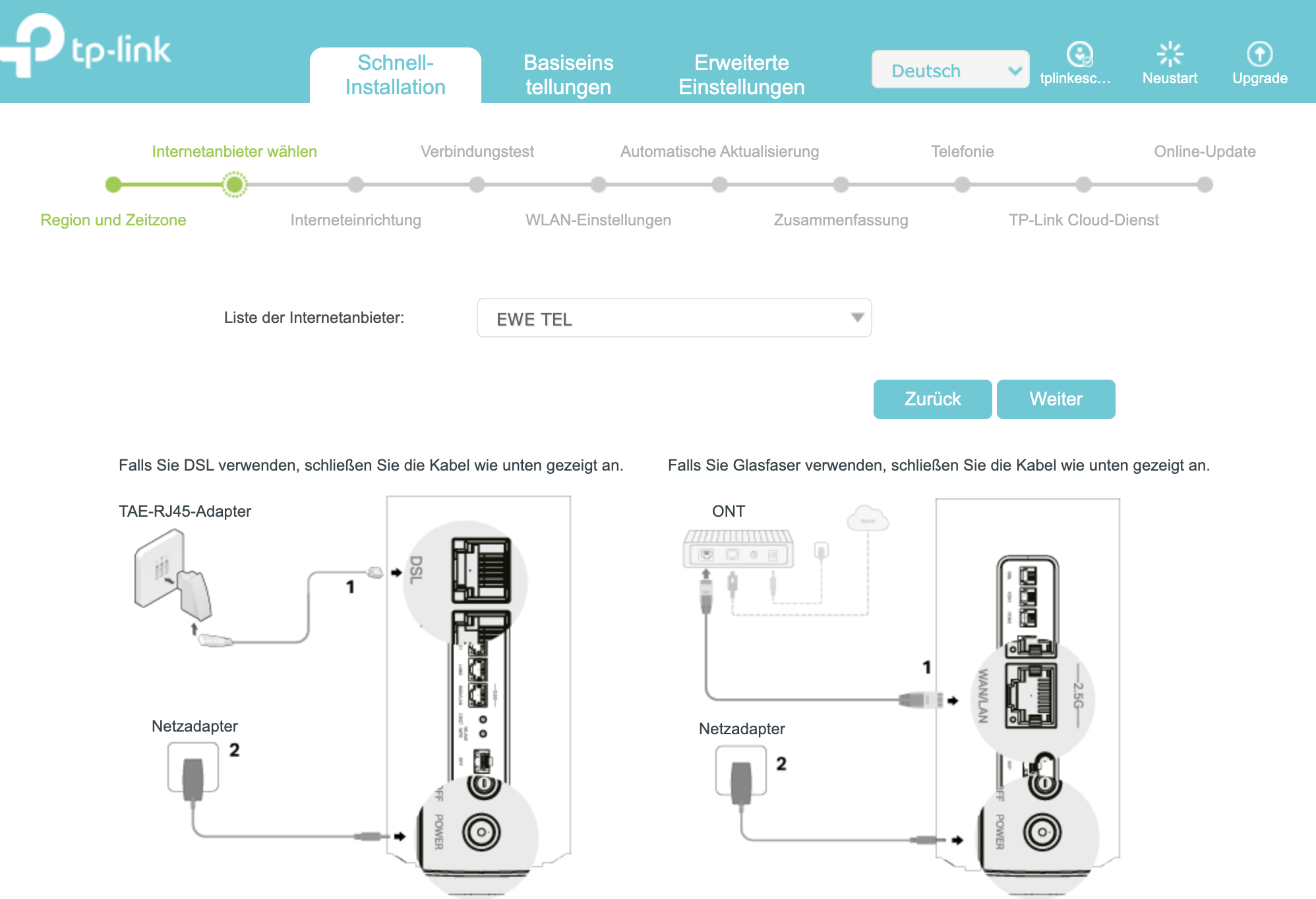 ISP-Liste für VX800v