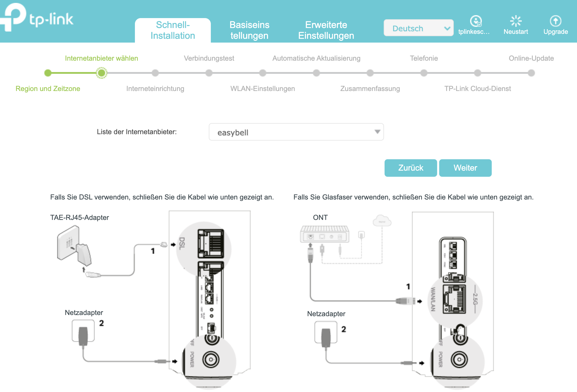 ISP-Liste für VX800v