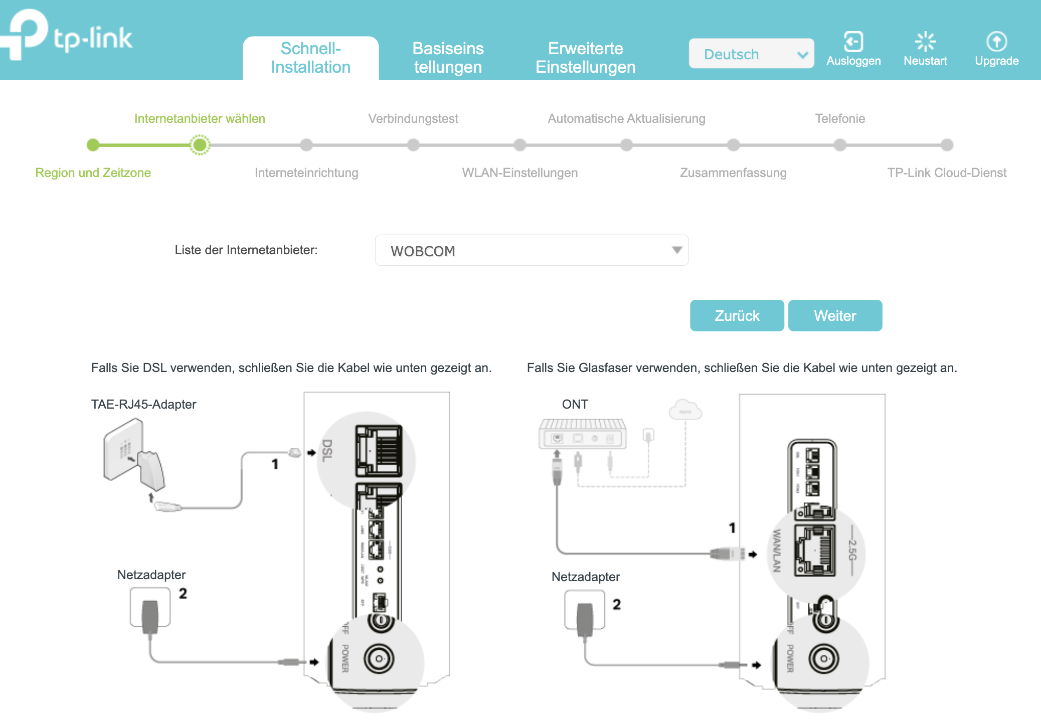 ISP-Liste für VX800v
