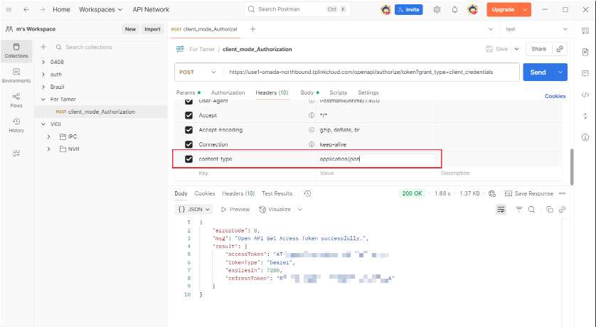 Headers configuration.