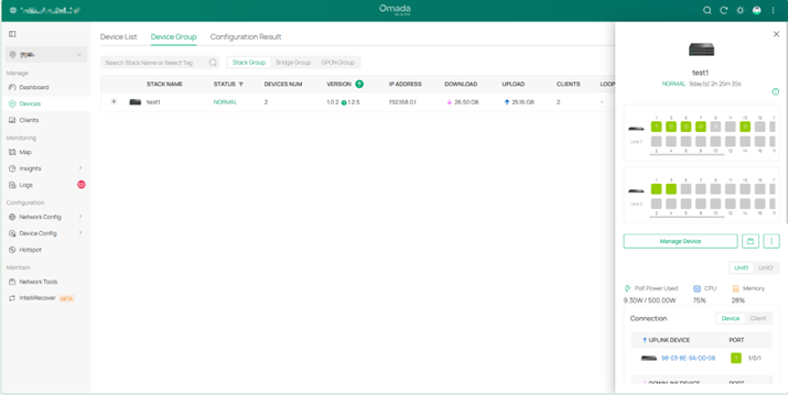 New stack drawer page.