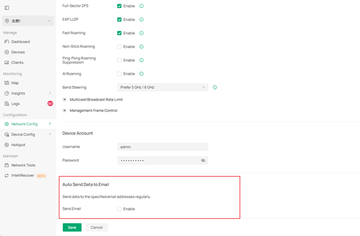 Auto Send Data to Email in Site Settings page.