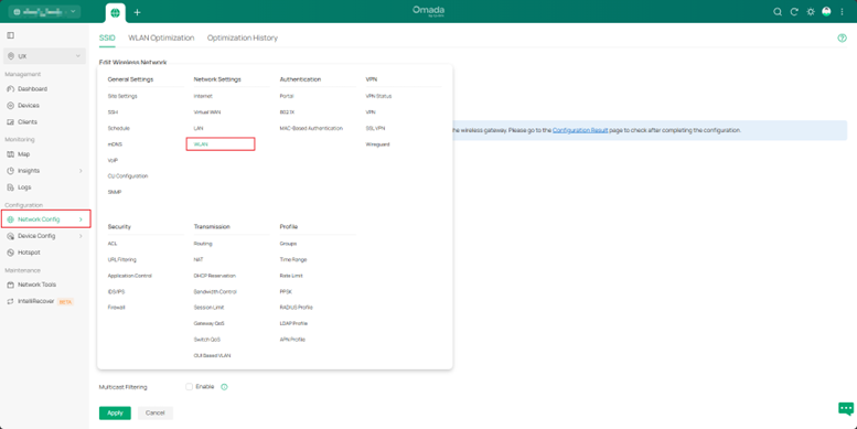 Show path of wireless access layer.