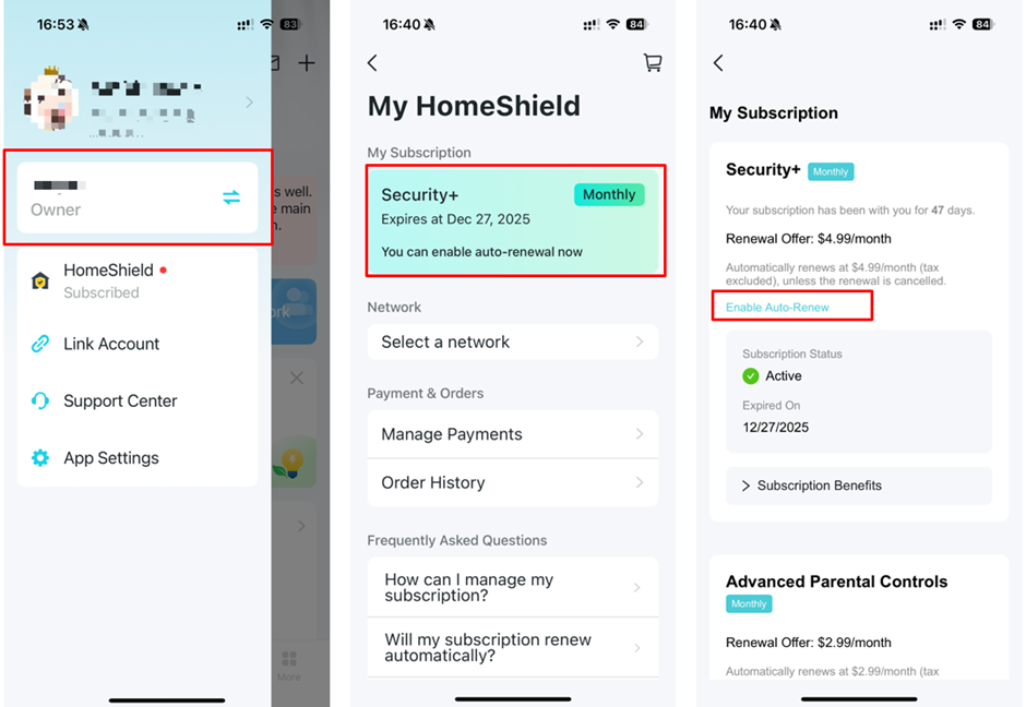Disable Auto-Renew in Deco/Tether app.