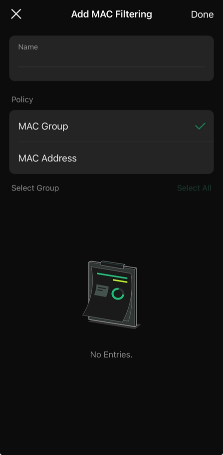 Two methods to add MAC addresses.
