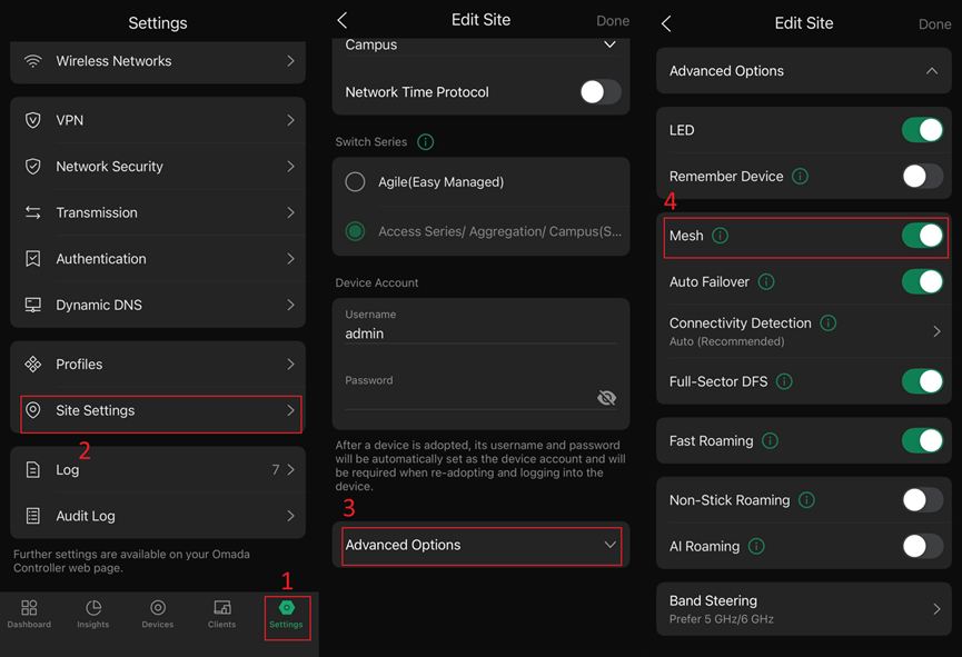 Check the Mesh option is turned on.