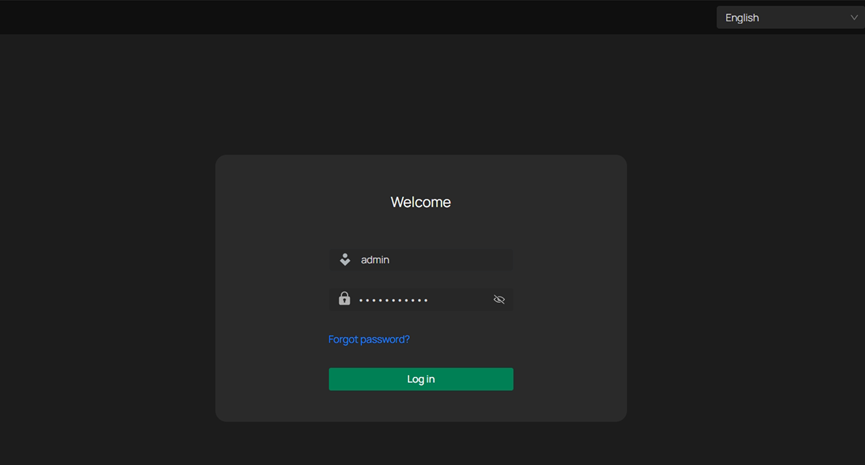 The Web page displayed when an allowed device tries to access the IPC.