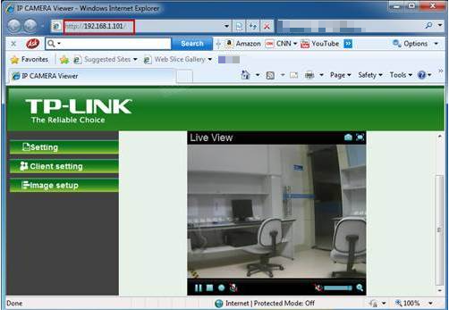 IP Camera Viewer page.