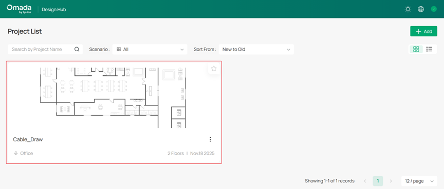 Open the desired project.