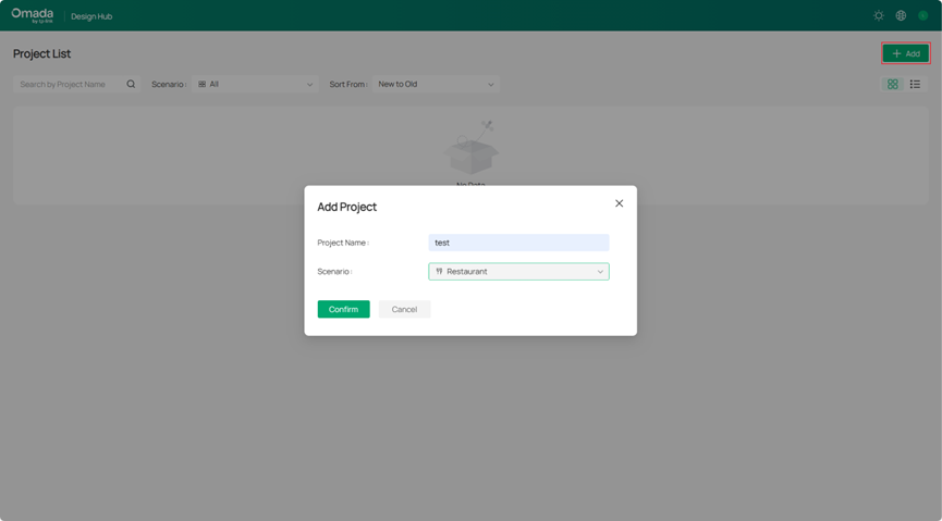 Create a new project.