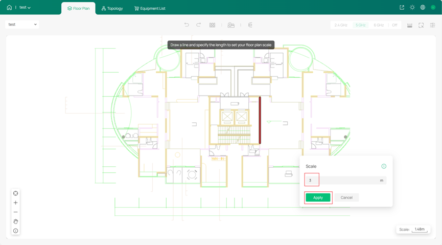 Set the length of this line.