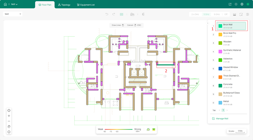 Manually draw walls.