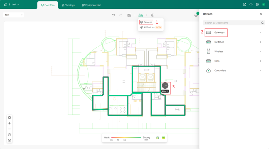 Place the device in a suitable location.