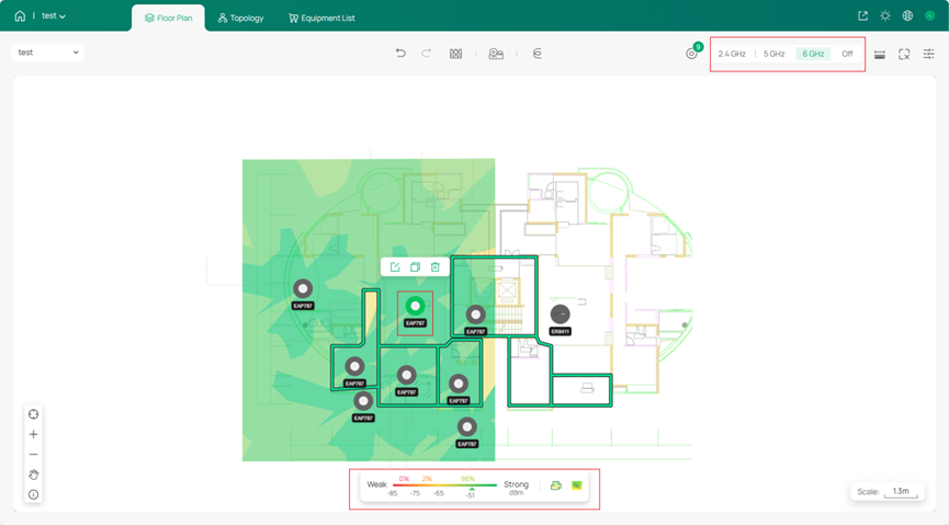 Check the signal strength.
