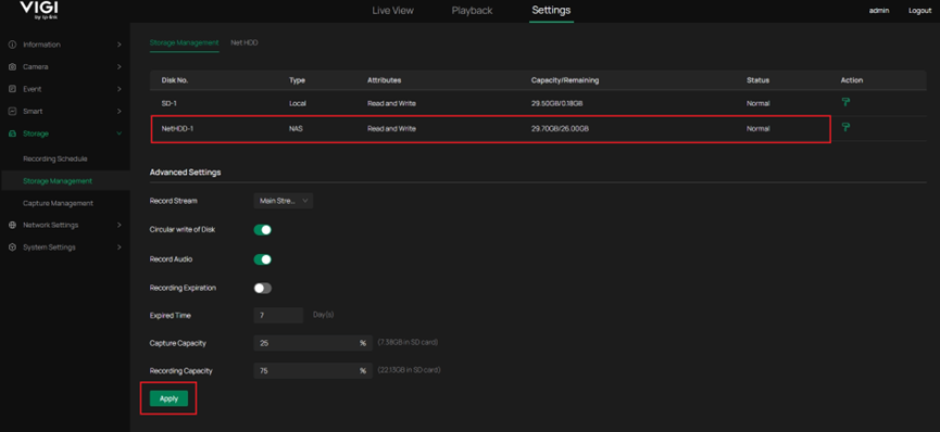 Formatted NetHDD-1’s status.