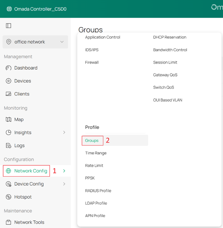 Enter the Group page.