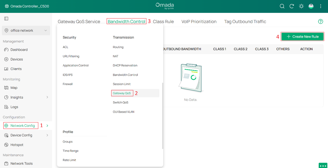 Create a Bandwidth Control rule.