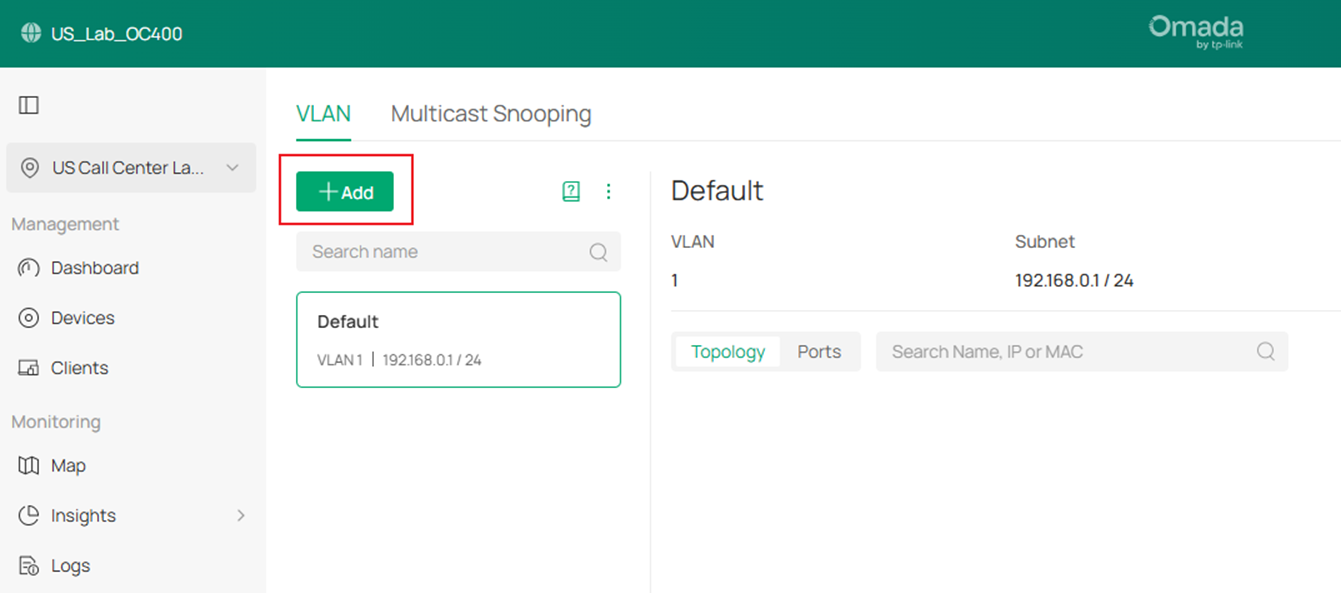 Show the LAN configuration page.