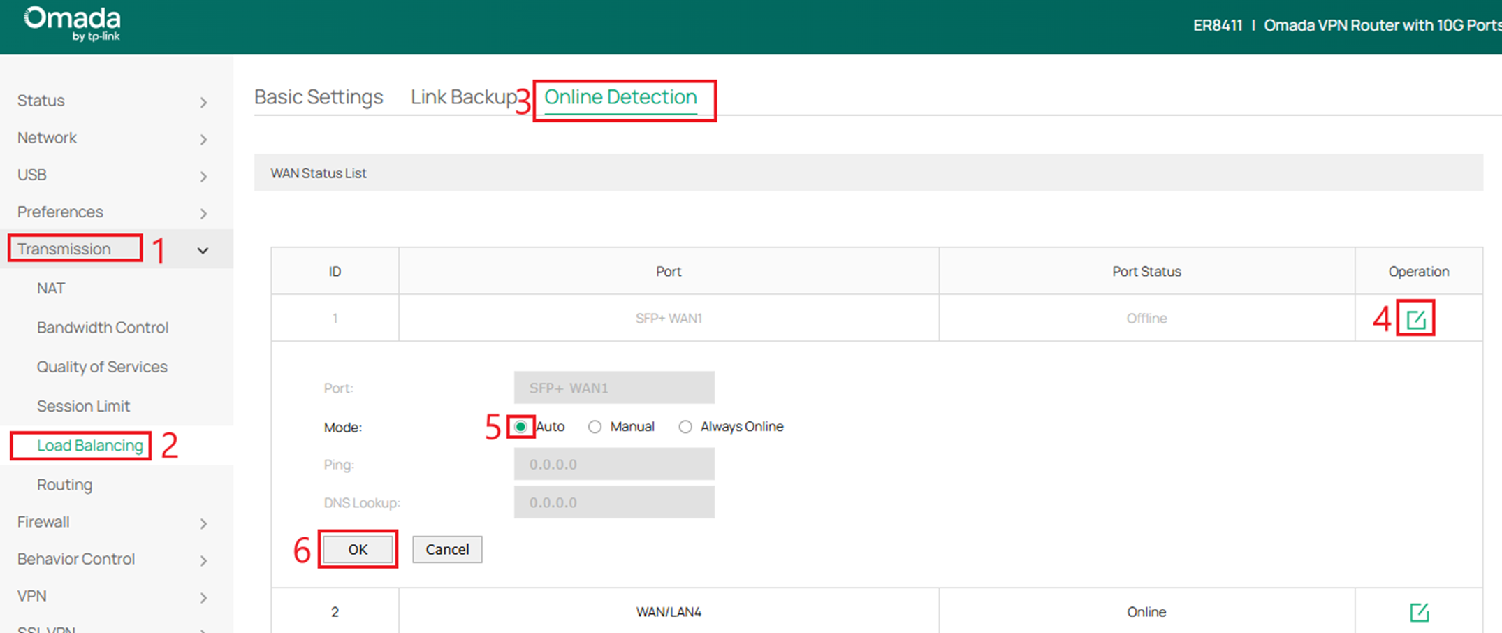 Configuring Online Detection.