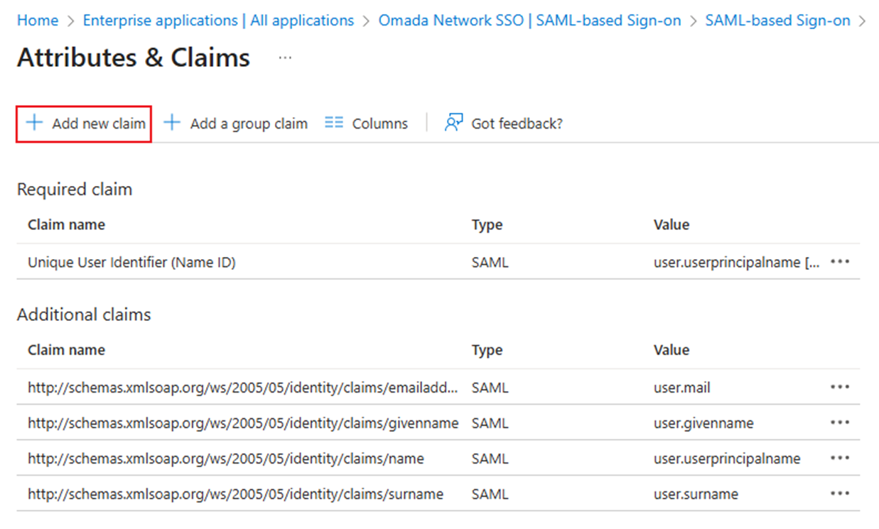 Show the entrance to add new claims.