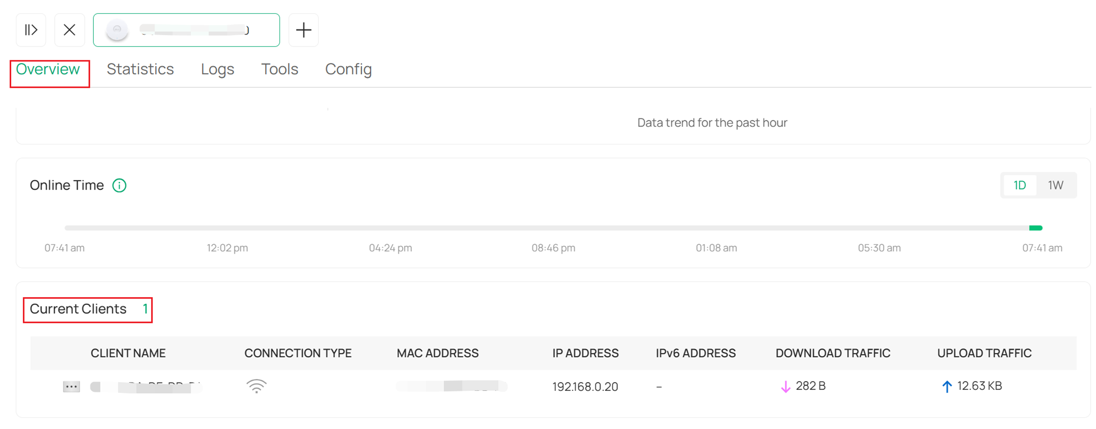 Show how to check current clients.