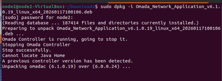 Wait until the upgrade process is complete.