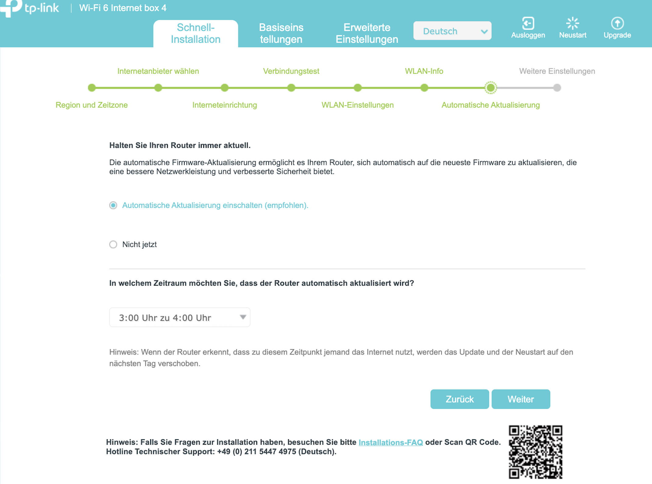 Auto-Firmware-Update-Einstellungen.