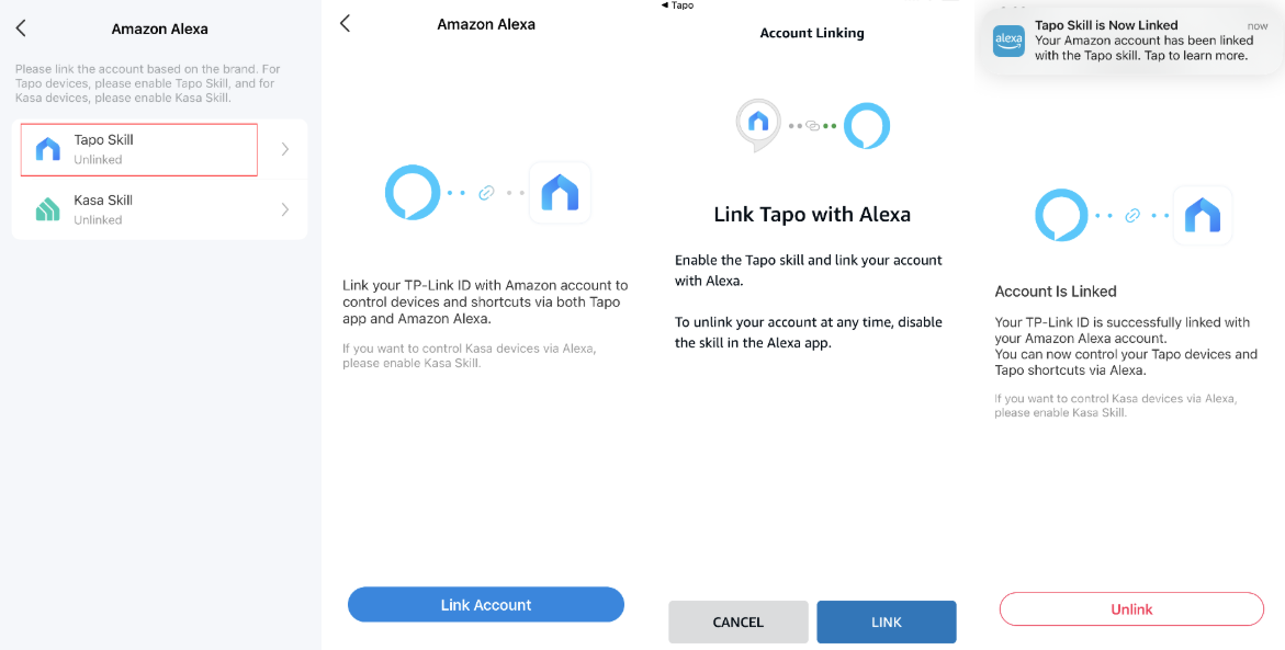 Unlink Tapo Skill with Alexa