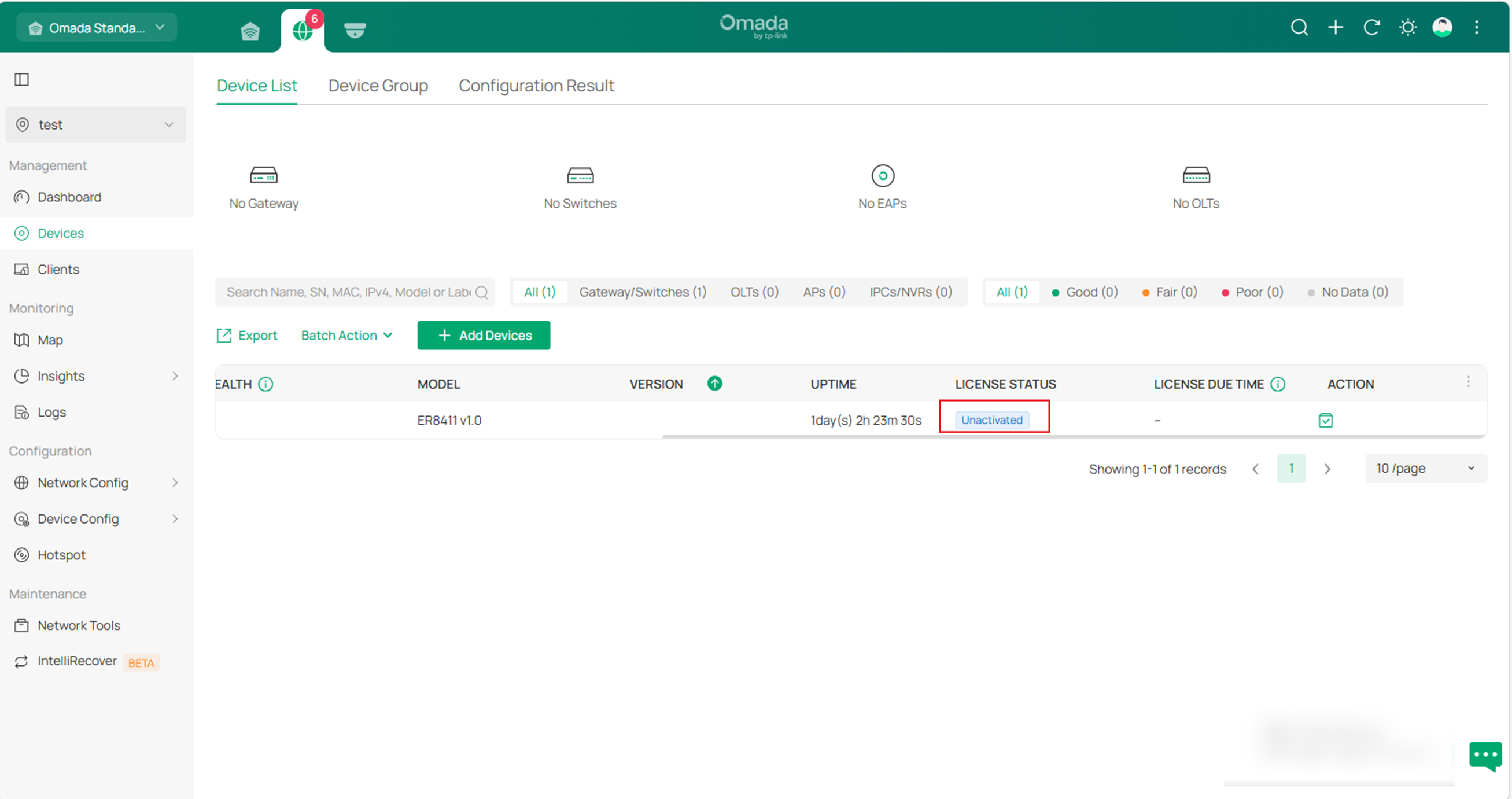 Activate the migrated devices in the target Controller.