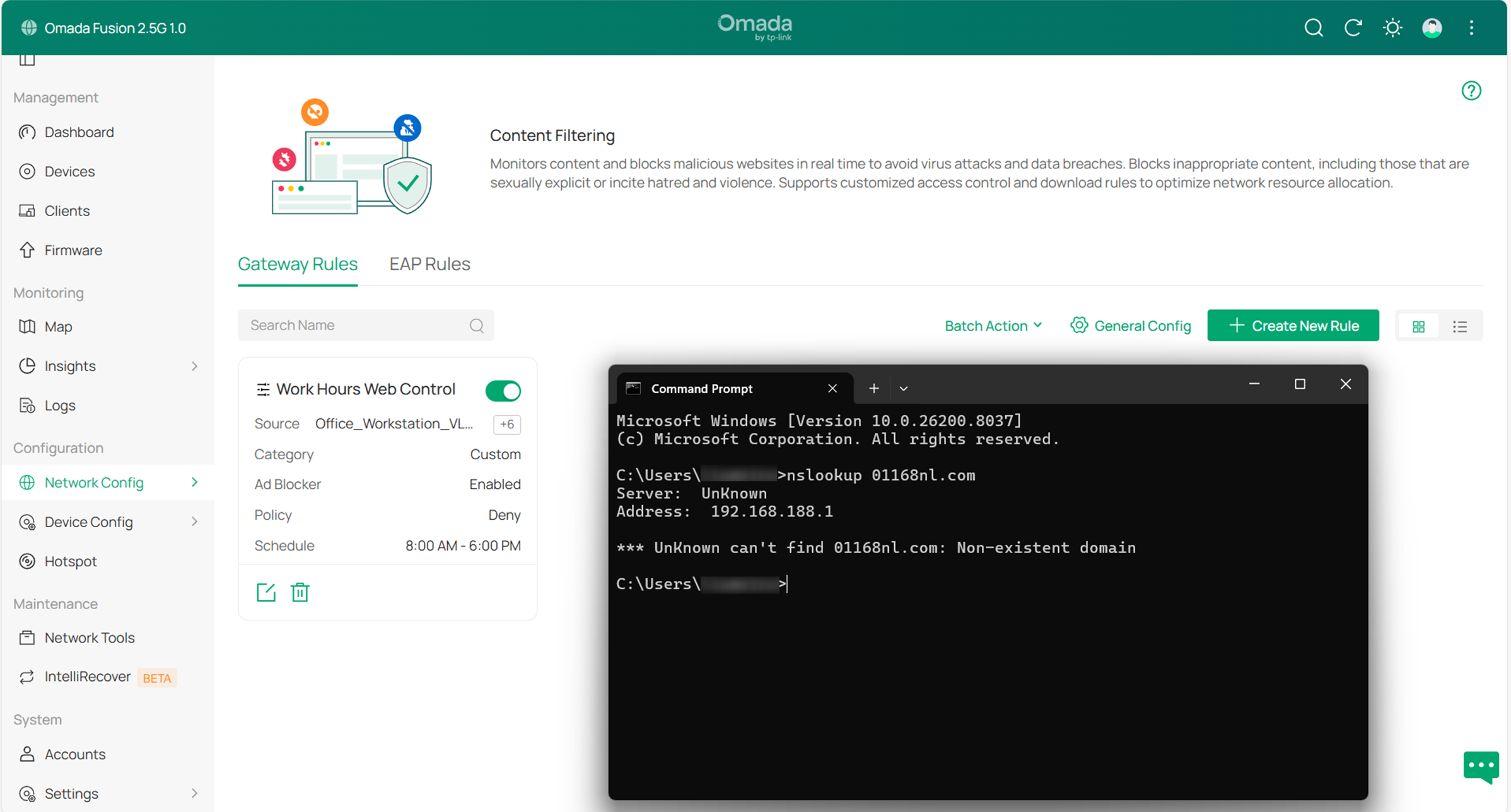 Show Ad blocker result via controller.