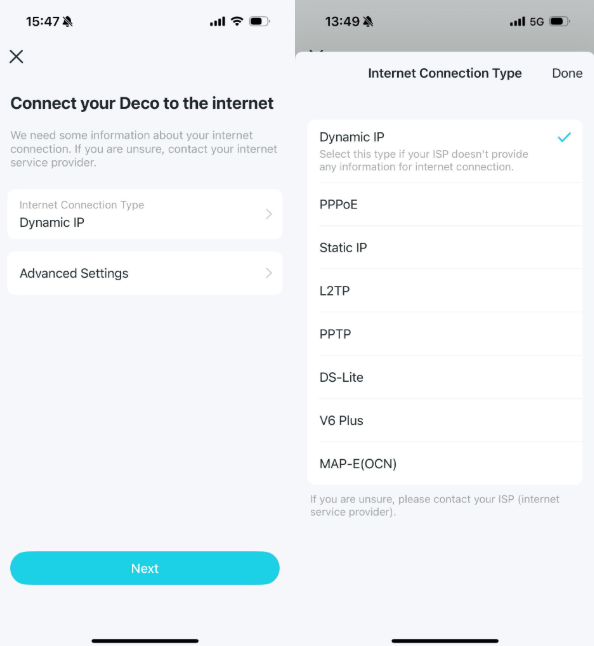 Connect Deco to Internet.
