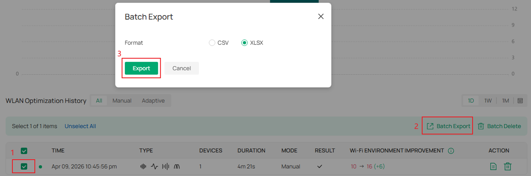 How to export the optimization history data.