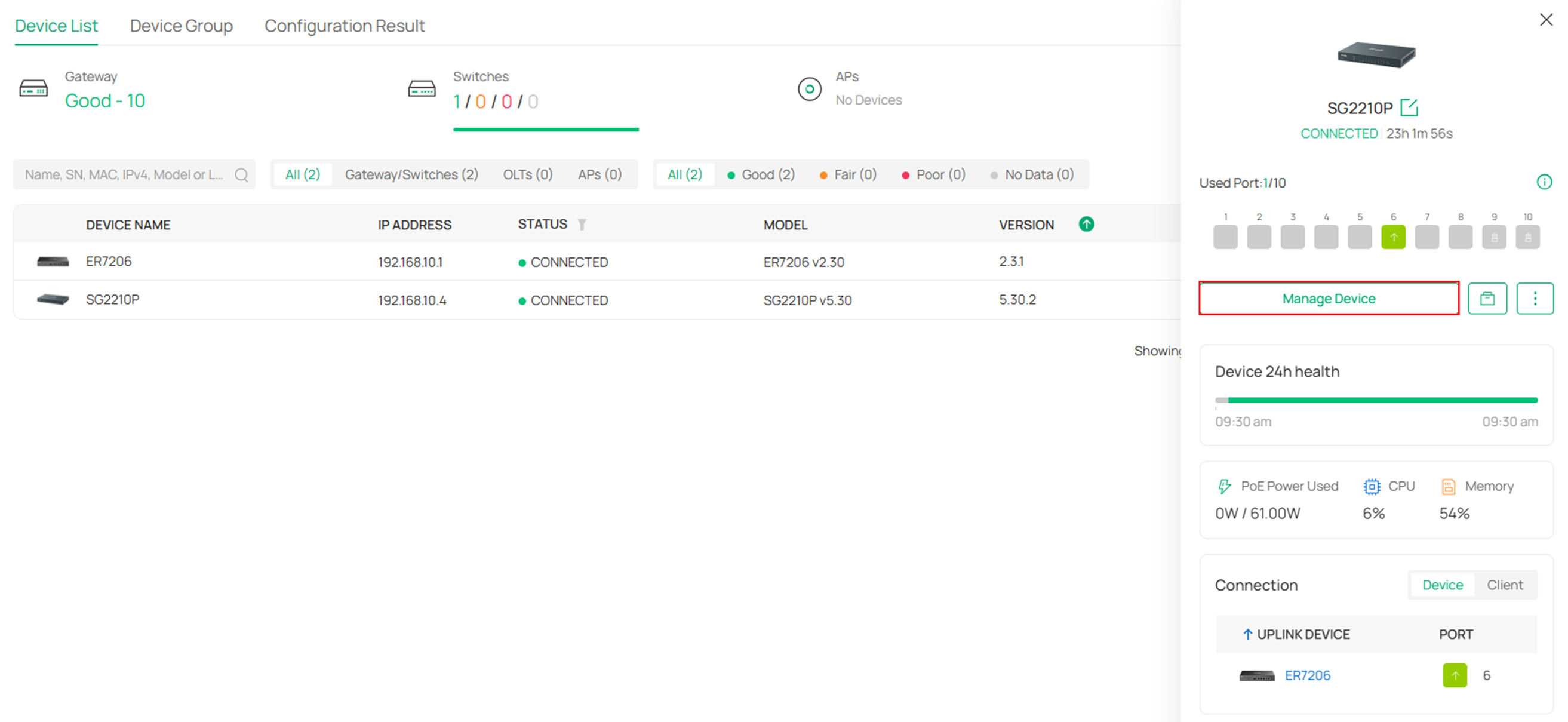 Show the position of the button.