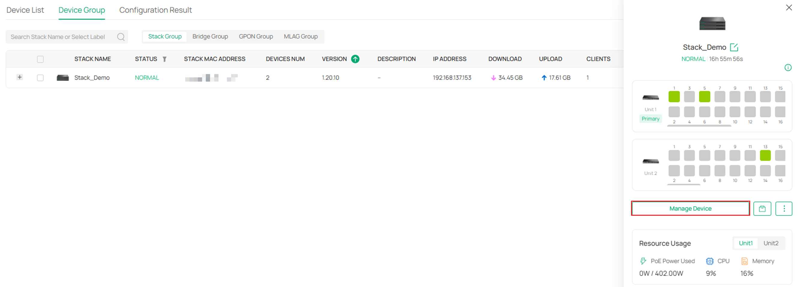 Show the position of the button.