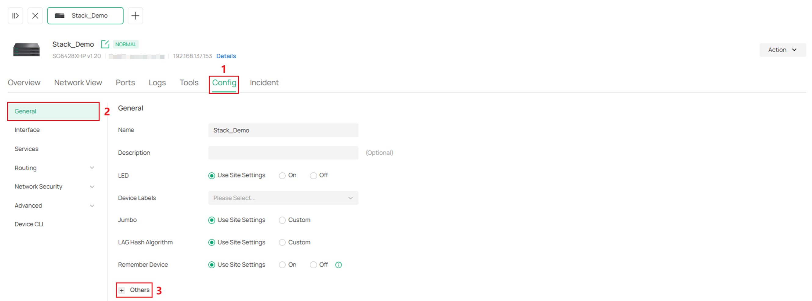 Show the entrance to check the SDM template.