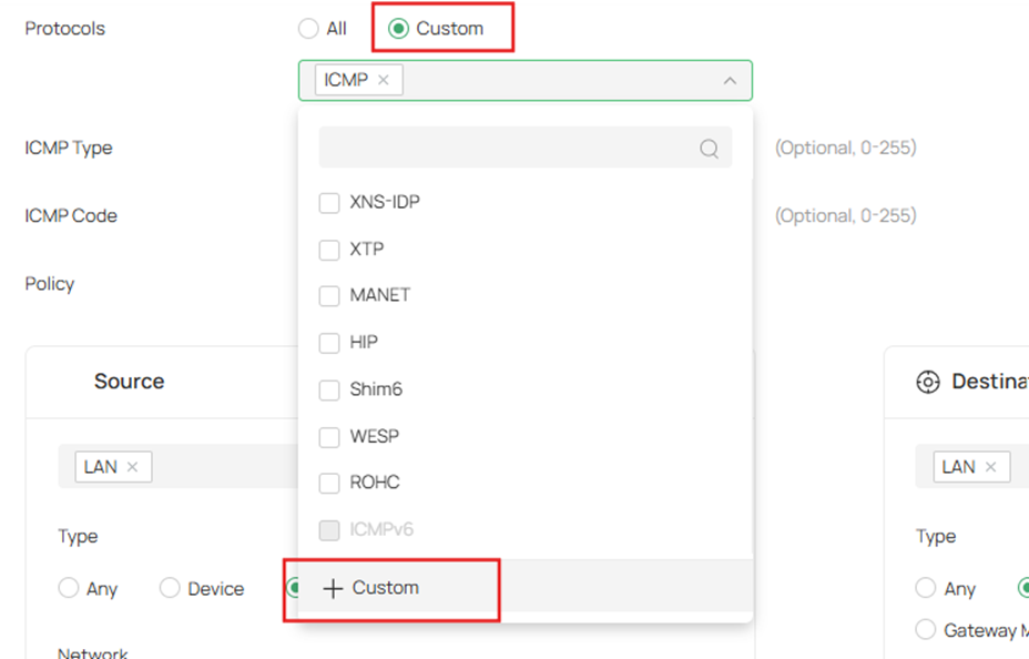 Show how to customize the protocols.